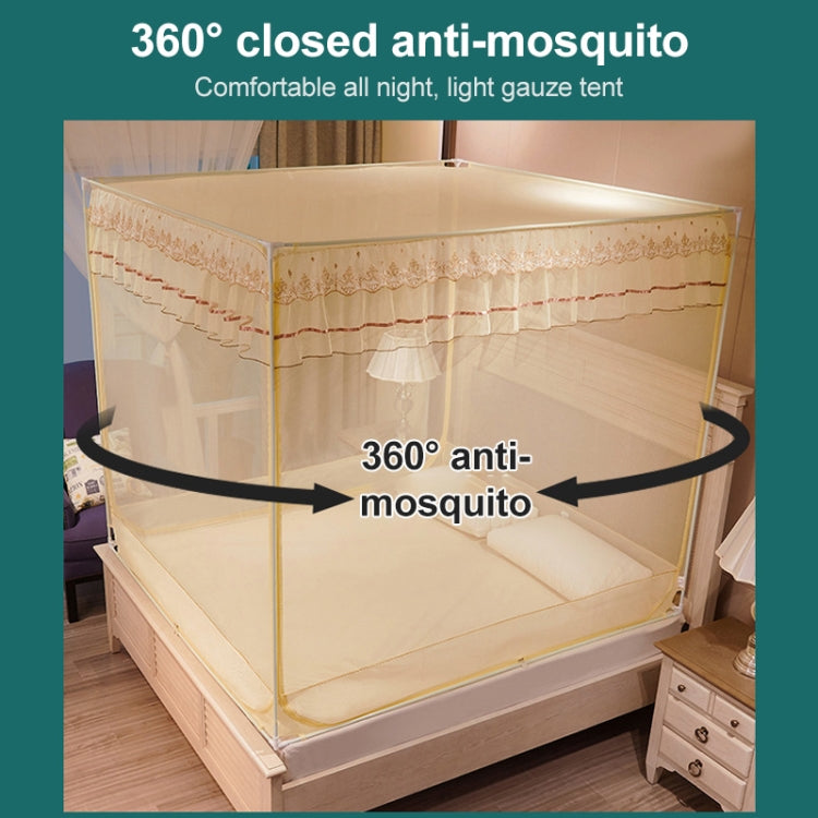 Home Free Installation Thickened Encryption Dustproof Mosquito Net, Size:200x220 cm(Full Bottom Green)