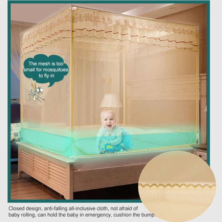 Home Free Installation Thickened Encryption Dustproof Mosquito Net, Size:200x220 cm(Full Bottom Green)