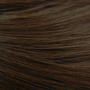 Female Black Long Straight Wig With Air Bangs(Honey Tea Linen (Solid Color) 58CM)