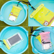 10 PCS Large Outdoor Photo Transparent Water-resistant Cartoon Mobile Phone Bag, Style:Squirrel