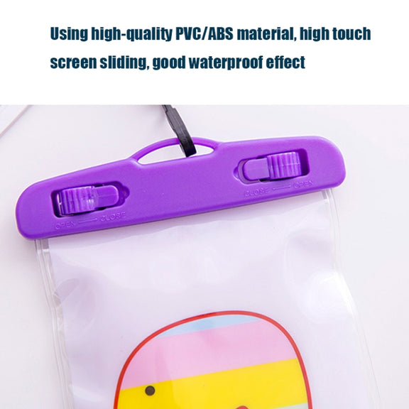 10 PCS Large Outdoor Photo Transparent Water-resistant Cartoon Mobile Phone Bag, Style:Squirrel