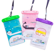 10 PCS Large Outdoor Photo Transparent Water-resistant Cartoon Mobile Phone Bag, Style:Dolphin