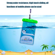 10 PCS Large Outdoor Photo Transparent Water-resistant Cartoon Mobile Phone Bag, Style:Dolphin