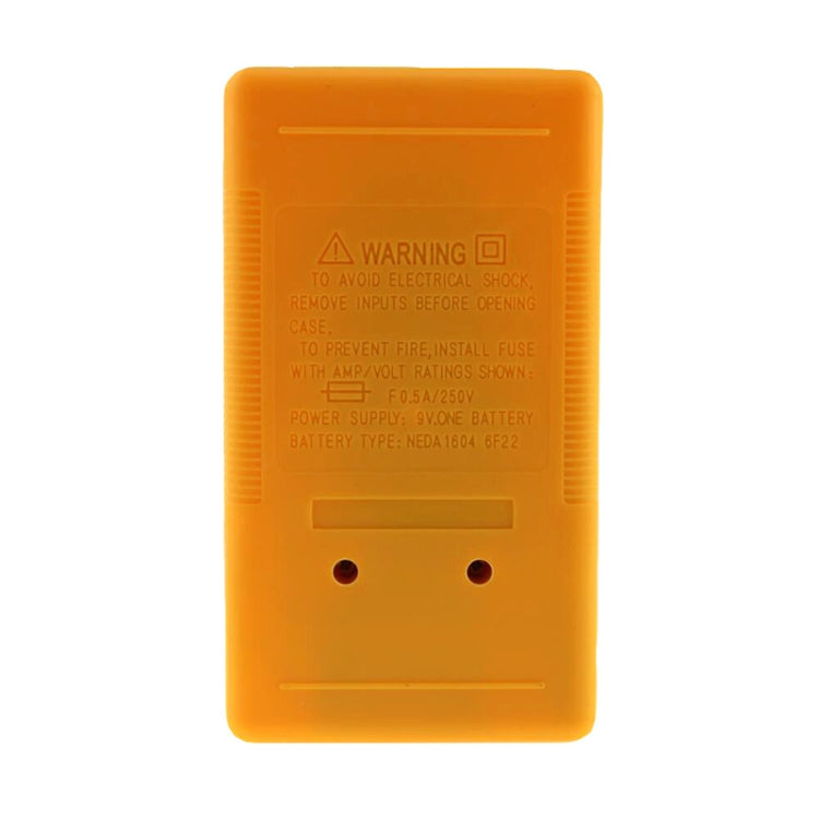 DT-830B Handheld Digital Multimeter Ammeter Voltmeter Digital Display Universal Tester Meter(Yellow)