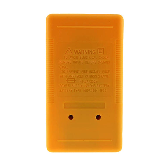 DT-830B Handheld Digital Multimeter Ammeter Voltmeter Digital Display Universal Tester Meter(Yellow)