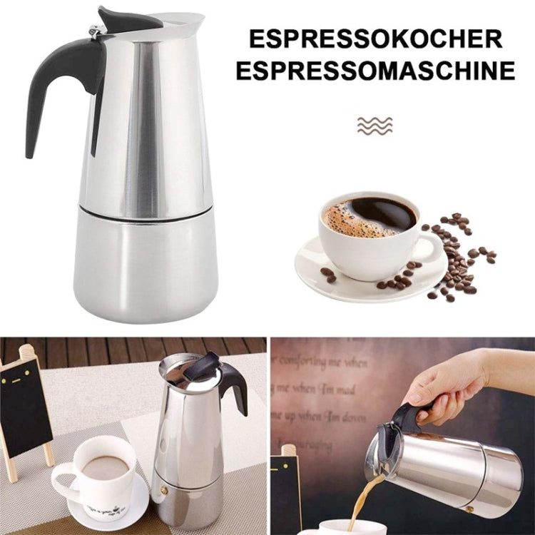 Stainless Steel Moka Coffee Maker Pot Filter(100ml)
