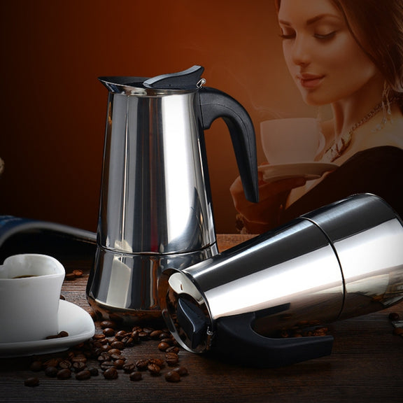Stainless Steel Moka Coffee Maker Pot Filter(100ml)