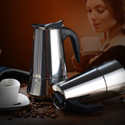 Stainless Steel Moka Coffee Maker Pot Filter(200ml)