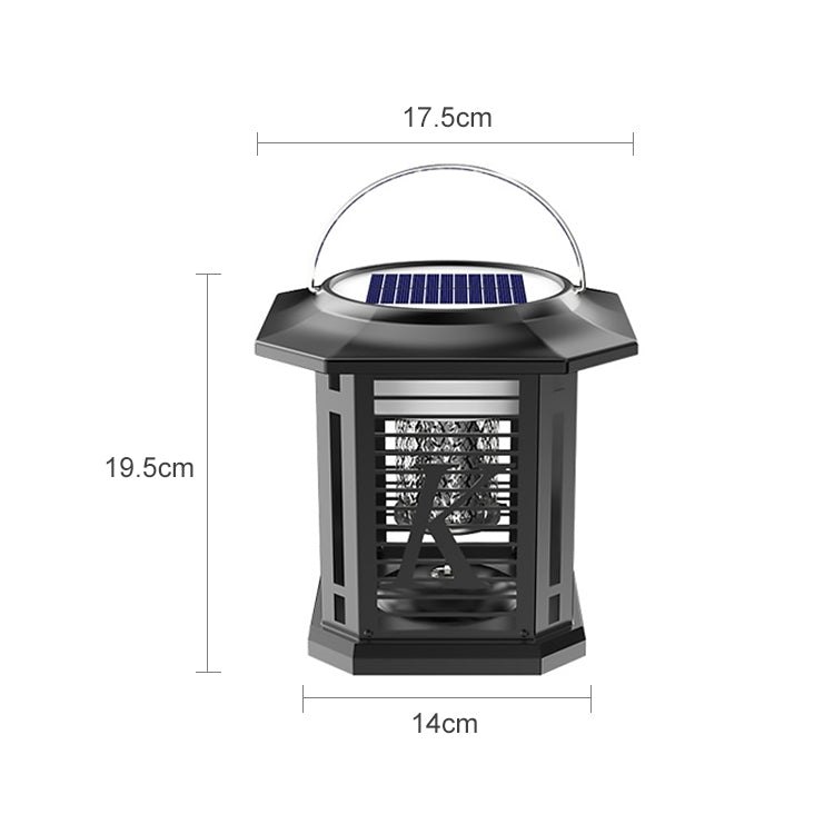 Outdoor Solar Water-resistant Mosquito Lamp Mosquito Repellent, Color:TM02 Black