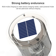 Outdoor Solar Water-resistant Mosquito Lamp Mosquito Repellent, Color:TM03 Silver