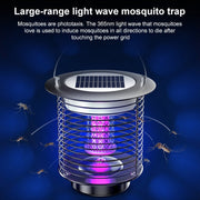 Outdoor Solar Water-resistant Mosquito Lamp Mosquito Repellent, Color:TM03 Silver