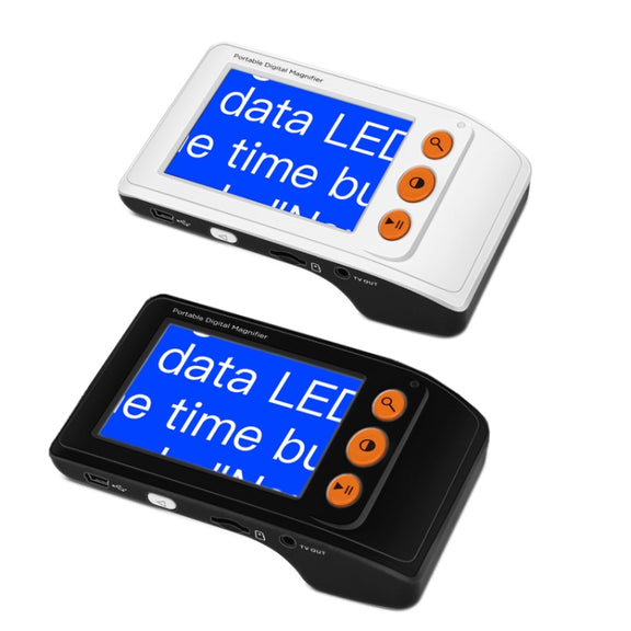 3.5 Inch 2X-25X High-Definition Handheld  Magnifying Glass Electronic Vision Aid(Black)
