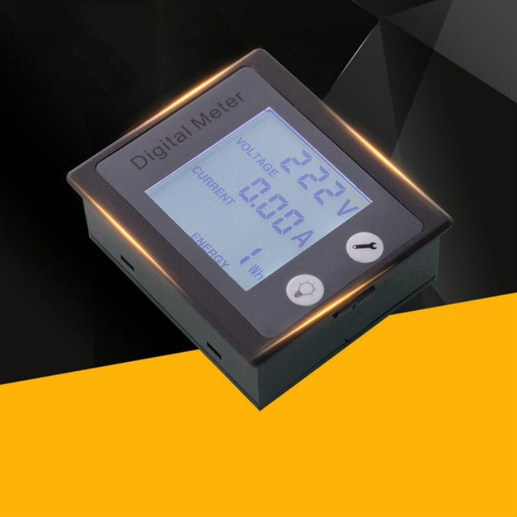 peacefair PZEM-011 AC Digital Display Multi-function Voltage and Current Meter Electrician Instrument, Specification:Host + Opening CT