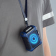 Wall-mounted Fan Outdoor USB Charging Waist-mounted Portable Fan(Black+Blue) - Electric Fans by PMC TechLife | Online Shopping South Africa | PMC TechLife