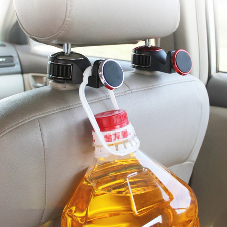 2 PCS Car Multifunctional Rear Headrest Mobile Phone Hook(Three Generation Magnetic Silver)