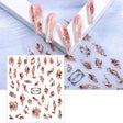 TH-1095 10pcs Frosted Transparent Back Adhesive Bronzing Smudged Nail Art Sticker - Nail Stickers by PMC Jewellery | Online Shopping South Africa | PMC Jewellery | Buy Now Pay Later Mobicred
