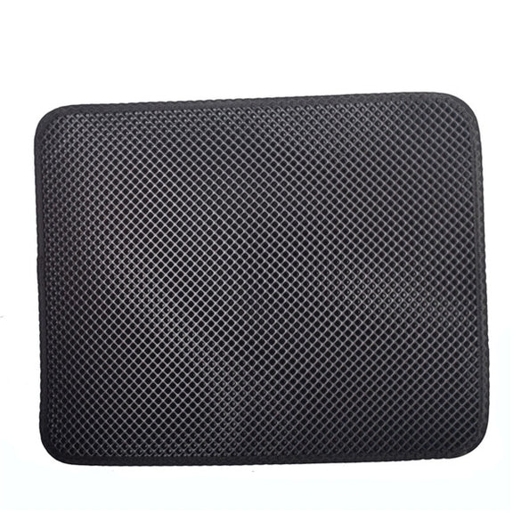 Water-resistant Pet Cat Litter Mat EVA Double Layer Cat Litter Trapping Pets Mat Pad Bottom Non-slip Pet Litter Cat Mat(Black)