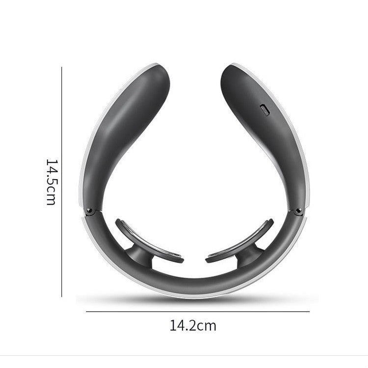 Cervical Massager Electromagnetic Pulse Heating Neck Protector, Style:Battery