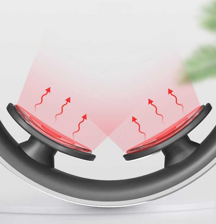 Cervical Massager Electromagnetic Pulse Heating Neck Protector, Style:Battery