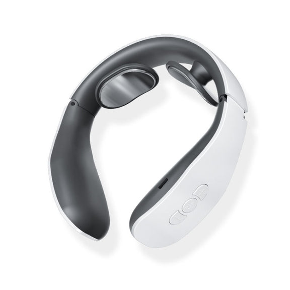 Cervical Massager Electromagnetic Pulse Heating Neck Protector, Style:Charging Remote Heating