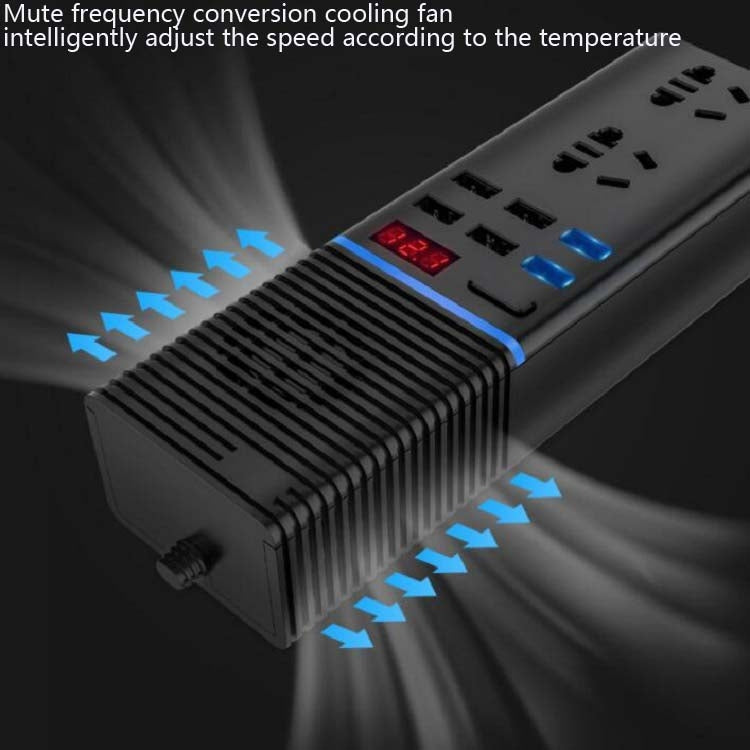 Car Inverter 12v/24v To 220v Household Power Converter Multi-Function Car Socket, Specification:V20-C For Cars