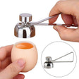 Metal Egg Scissors Egg Topper Cutter Shell Opener Stainless Steel Boiled Raw Egg Creative Kitchen Tools(Silver) - Scissors by PMC TechLife | Online Shopping South Africa | PMC TechLife