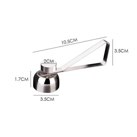 Metal Egg Scissors Egg Topper Cutter Shell Opener Stainless Steel Boiled Raw Egg Creative Kitchen Tools(Silver)