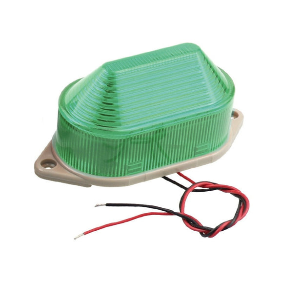 DC24V Led Mini Strobe Signal Warning Light Silent Warning Light(Green)
