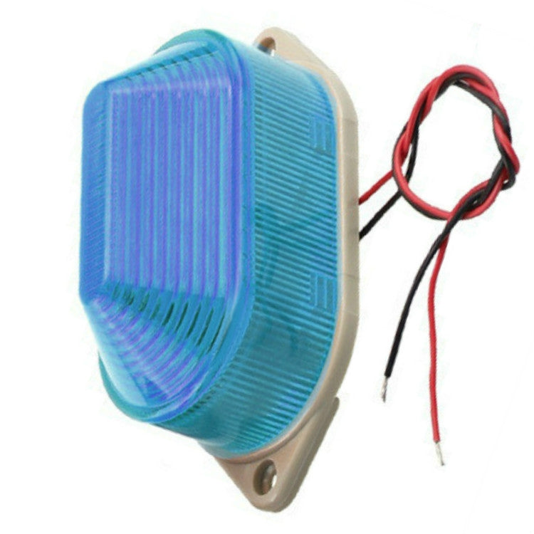 DC24V Led Mini Strobe Signal Warning Light Silent Warning Light(Blue)