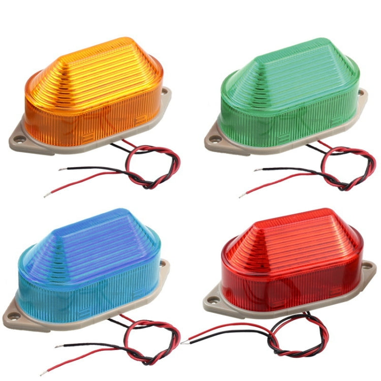 AC220V Led Mini Strobe Signal Warning Light Silent Warning Light(Blue)