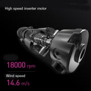 Mingge T1 T Style 1800W High-power Cold Hot Air Wind Fast Drying Folding Hair Dryer, Plug Type:EU Plug(White)