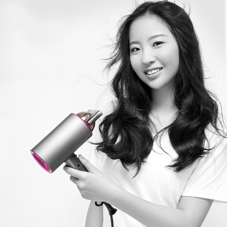Mingge T1 T Style 1800W High-power Cold Hot Air Wind Fast Drying Folding Hair Dryer, Plug Type:EU Plug(White)