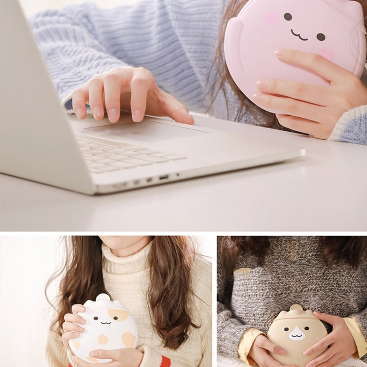 Cartoon Silicone Mini Warm Belly Warm Palace Water Injection Explosion-Proof Warm Water Bag(Sky Blue)