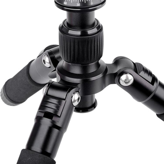 Xiletu FM5S-MINI 5-Section Folding Legs Mini Desktop Tripod Mount(Titanium)