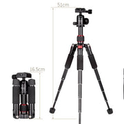 Xiletu FM5S-MINI 5-Section Folding Legs Mini Desktop Tripod Mount(Titanium)