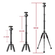 Xiletu FM5S-MINI 5-Section Folding Legs Mini Desktop Tripod Mount(Titanium)
