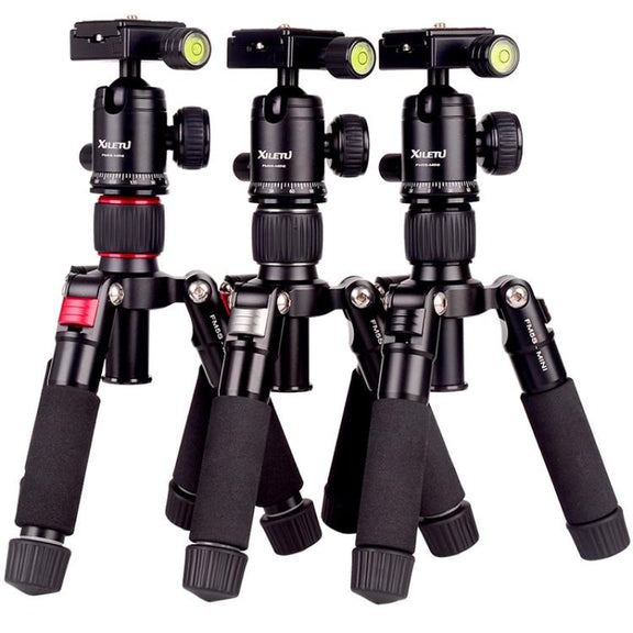 Xiletu FM5S-MINI 5-Section Folding Legs Mini Desktop Tripod Mount(Titanium)