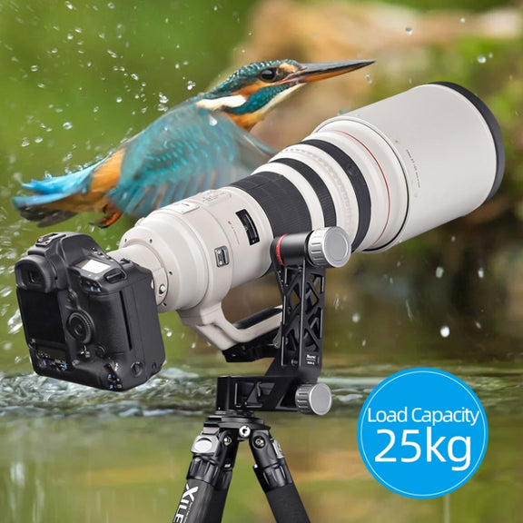 Xiletu Xgh3 360 Degree Rotation Horizontal Cantilever Hollow Gimbal Tripod Head