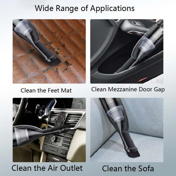 120W Car Vacuum Cleaner Car Small Mini Internal Vacuum Cleaner, Specification:Wired, Style:Turbine Motor
