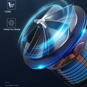120W Car Vacuum Cleaner Car Small Mini Internal Vacuum Cleaner, Specification:Wireless, Style:Turbine Motor