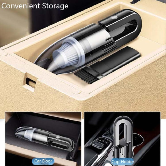 120W Car Vacuum Cleaner Car Small Mini Internal Vacuum Cleaner, Specification:Wireless, Style:Turbine Motor