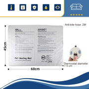 Pet Heating Pad Water-resistant and Anti-Scratch Electric Blanket, Size: 60x45cm, Specification: JP Plug