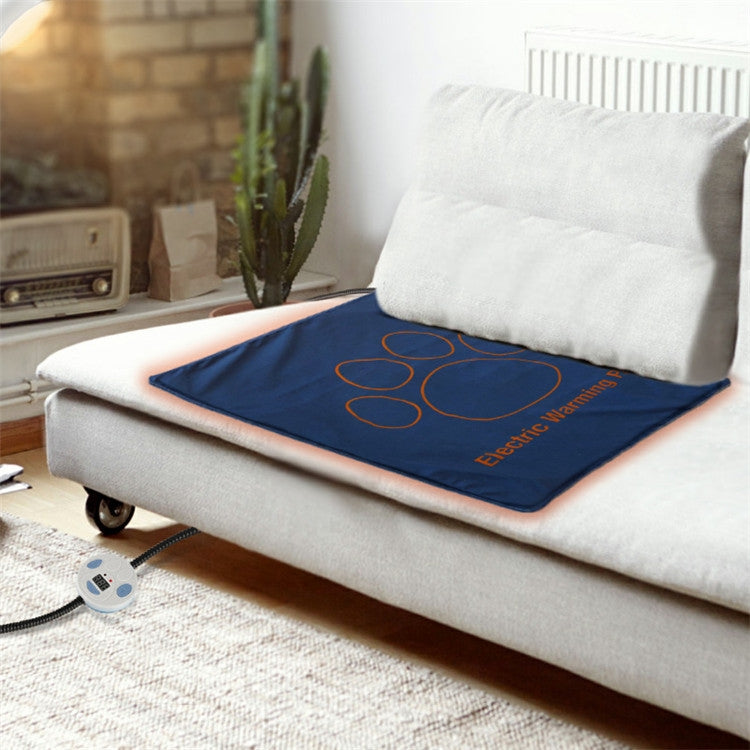 Pet Heating Pad Water-resistant and Anti-Scratch Electric Blanket, Size: 60x45cm, Specification: JP Plug