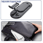 HQ-UD20 Mobile Phone Watch Multi-Function Charging Stand Wireless Charger for Phones & Apple Watch & Airpods(Black)