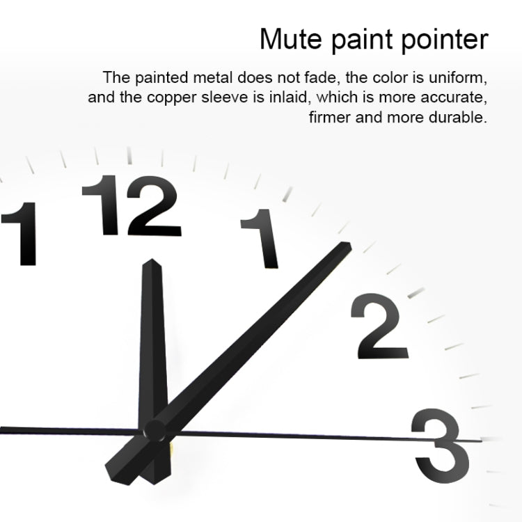 Smart Network Automatic Time Synchronization Wifi Wall Clock Modern Minimalist Silent Living Room Clock, Size:16 inch(Silver)