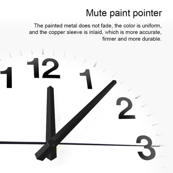 Smart Network Automatic Time Synchronization Wifi Wall Clock Modern Minimalist Silent Living Room Clock, Size:16 inch(Silver)