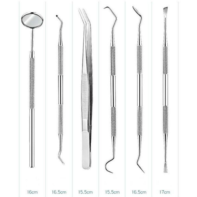 3 in 1 Silver Box Stainless Steel Dental Tools Dental Care Tartar Tool Dentist Tool Set