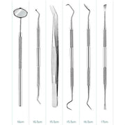 3 in 1 Silver Box Stainless Steel Dental Tools Dental Care Tartar Tool Dentist Tool Set