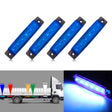 4 PCS 12V 6 SMD Auto Car Bus Truck Wagons External Side Marker Lights LED Trailer Indicator Light Rear Side Lamp(Blue) - Clearance Lights by PMC TechLife | Online Shopping South Africa | PMC TechLife | Buy Now Pay Later Mobicred