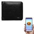 Men Leather Business Wallet Smart Anti-Lost Anti-Theft Wallet, Style:Smart(Black) - Wallets by PMc TechLife | Online Shopping South Africa | PMc TechLife | Buy Now Pay Later Mobicred